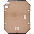 Sort ramme m. glas - 28x35 cm