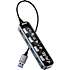 Deltaco USB hub 4-port - transparent