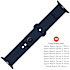 Fixed Silicon Sporty Strap silikonerem til Apple Watch - blå
