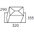 Allux pakkepost model 600 - galvaniseret
