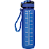 Motivationsflaske mat blå - 1 liter