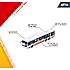 Majorette City MAN bus 13 cm - flere varianter - assorteret