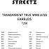 Streetz T250 transparent TWS trådløse in-ear høretelefoner - transparent