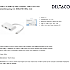 Deltaco USB-C multi-port adapter - hvid