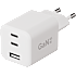 X2O 65W tredobbelt hjemmelader USB-C/C/A GaN - Hvid