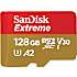 Sandisk microsdxc extreme hukommelseskort - 128gb 170mb/s