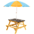 Børnepicnicbord med parasol