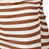 VRS dame stribet top str. XS - brun