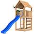 Jungle Gym Cabin 2.1 legetårn inkl. rutsjebane og 120 kg sand