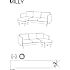 Milly 2-personers sofa m. chaiselong - beige