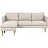 Milly 2-personers sofa m. chaiselong - beige