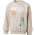Bluey sweatbluse str. 86/92 - beige