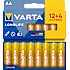 Varta Longlife AA batterier 16-pak (12+4)