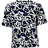 VRS dame blomstret oversize T-shirt str. XL - navy