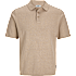 JJ REBEL herre kortærmet strik polo str. 2XL - beige