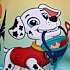 Paw Patrol badeshorts str. 86/92 - gul