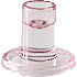 Lysestage H:6 cm - rosa