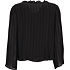 VRS dame plissé bluse str. XL - sort