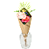 Kunstige blomsterbuket - flere varianter - assorteret