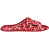 VRS unisex EVA slippers med flag str. 36/37 - rød