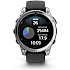 Garmin Fenix E smartwatch - sort/sølvfarvet