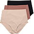 VRS dame 2-pak maxi trusser str. S - sort/beige/brun1