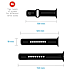 Fixed Silicon Sporty Strap silikonerem til Apple Watch - sort