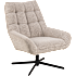 Paris loungestol i boucléstof - beige