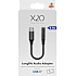 X2O Longlife USB-C-lydadapter USB-C 3,5 mm 0,1 m - Sort