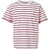 VRS teen T-shirt med striber str. 170 - hvid