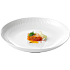 Relief suppetallerken - hvid - Ø: 22 cm