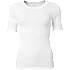 VRS dame rib T-shirt str. 2XL - hvid
