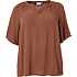 VRS dame crepe bluse str. 48 - brun
