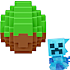 Minecraft Mini Mode Spawn Egg figur - flere varianter - assorteret