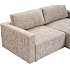 Florence 2 personers modulsofa med chaiselong - gråbrun