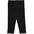 VRS børne capri leggings med blondekant str. 110/116 - sort