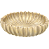 Dekorationfad i polyresin - beige