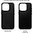 Fixed MagLeather iPhone 16 Pro Max cover - Sort
