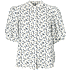 VRS dame blomstret oversize skjorte str- XS - hvid