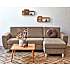 Rom Nordic vendbar sofa med chaiselong - taupe