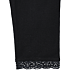 VRS børne capri leggings med blondekant str. 110/116 - sort