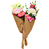 Kunstige blomsterbuket - flere varianter - assorteret