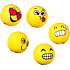 Linex emojis 3D viskelæder - 5 stk.
