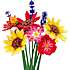 Kreativt perlesæt - buket med 10 blomster