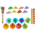 Salling partysæt til drinks - multifarvet