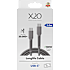 X2O Longlife 100W USB-C/C-kabel 2M - Titangrå