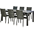 CANBERRA NONWOOD HAVEBORD OG 6 MALLORCA HAVESTOLE - SORT