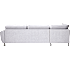 Rom Nordic højrevendt open-end sofa - lysegrå