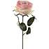 Kunstig blomsterstilk rose simone - lyserød