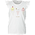 VRS børne T-shirt med flæse ærmer str. 122/128 - hvid